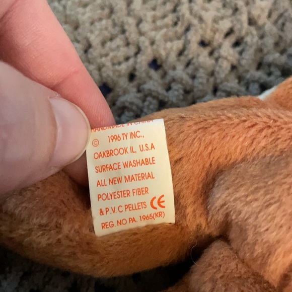 Sly the fox beanie baby. Never played with or displayed. - Picture 9 of 9